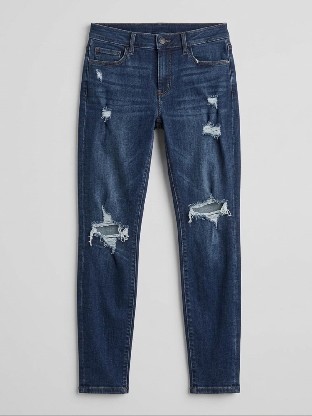 J Brand Maria High Rise Skinny Destructed Sanctity (Dark Navy) - Size 24